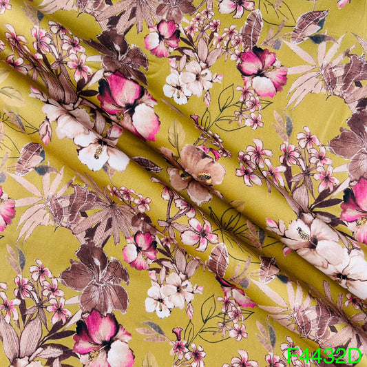 Printed Glaze Cotton Fabric-F4432