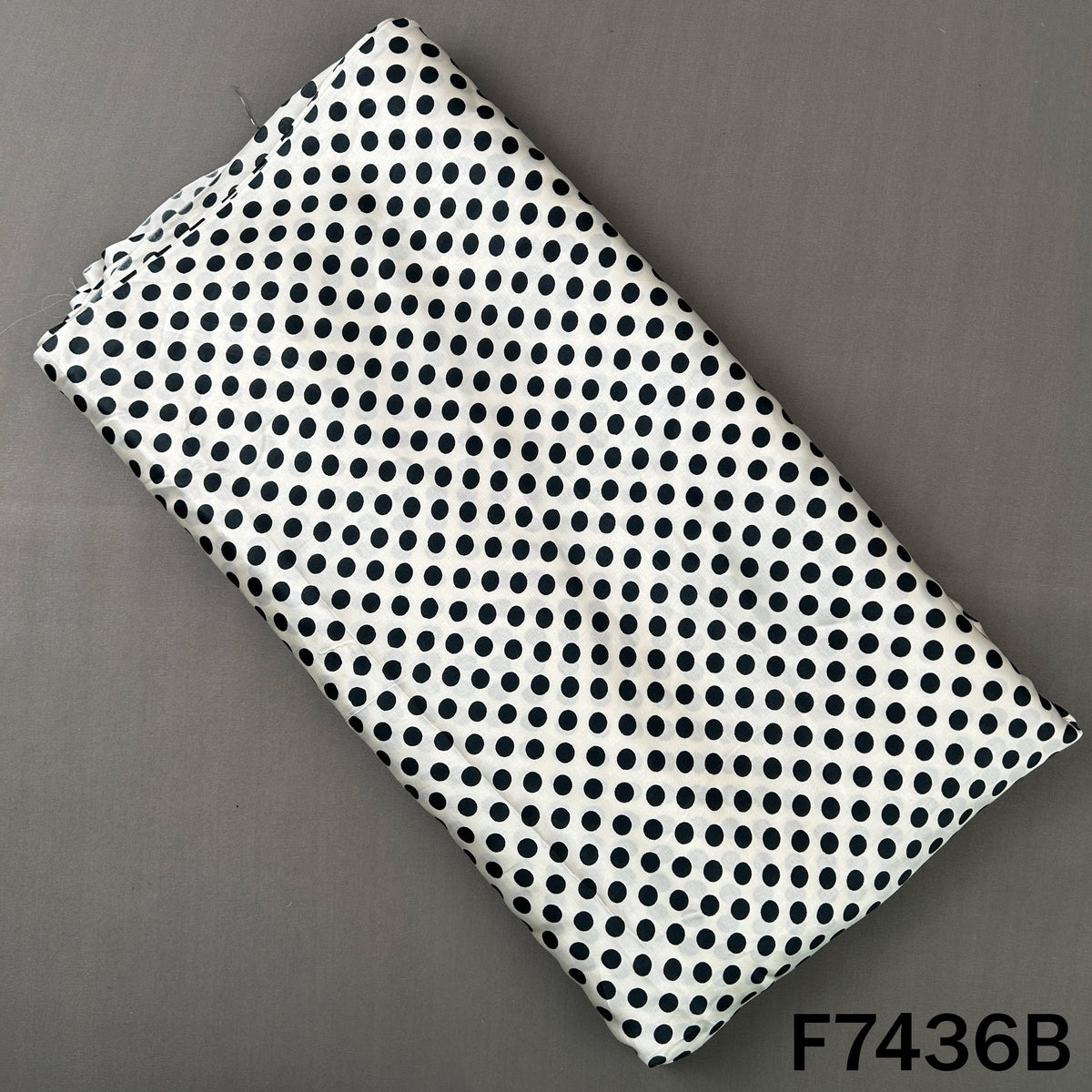 Polka Dot Crepe Satin Fabric - F7436