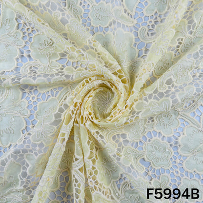 Imported Sequins Cut Work Organza Fabric - F5994