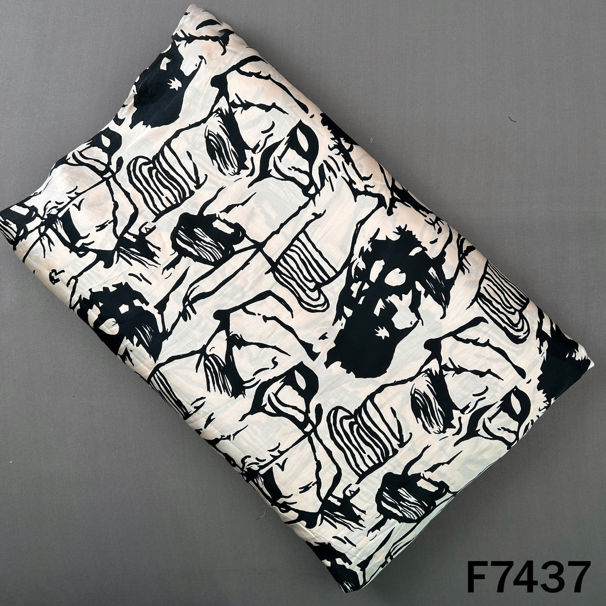Digital Print Modal Satin Fabric - F7437