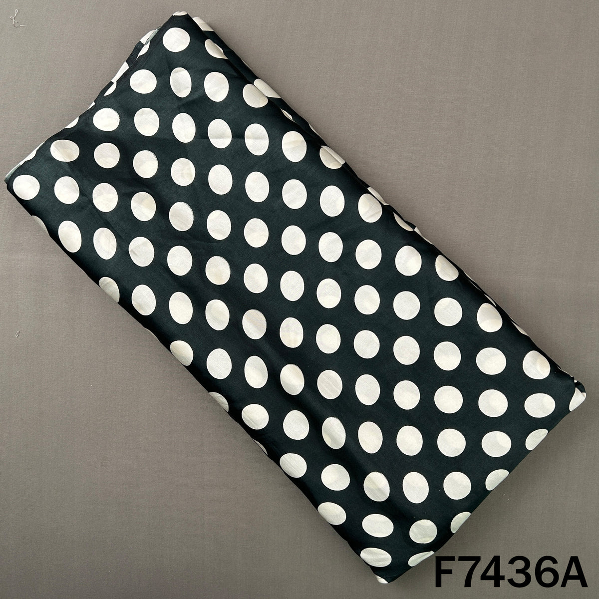 Polka Dot Crepe Satin Fabric - F7436