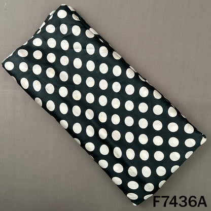 Polka Dot Crepe Satin Fabric - F7436