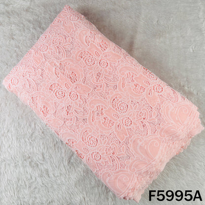 Imported Sequins Cut Work Crepe Fabric - F5995