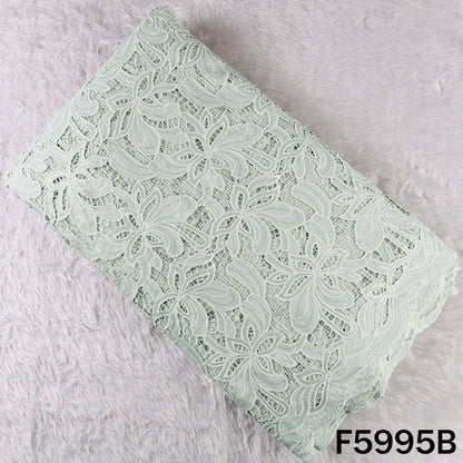 Imported Sequins Cut Work Crepe Fabric - F5995