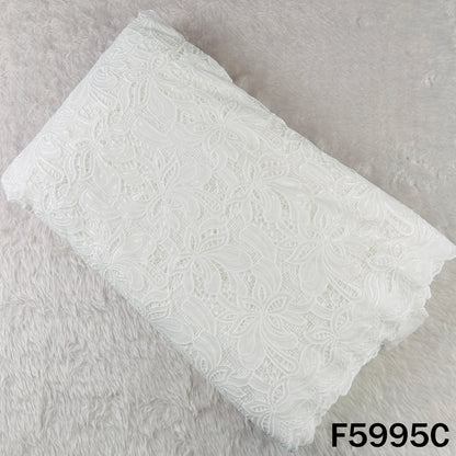 Imported Sequins Cut Work Crepe Fabric - F5995