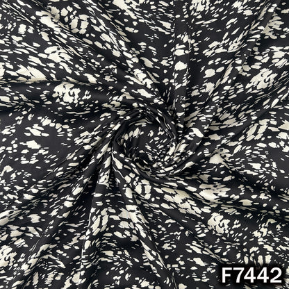 Printed Modal Satin Fabric - F7442