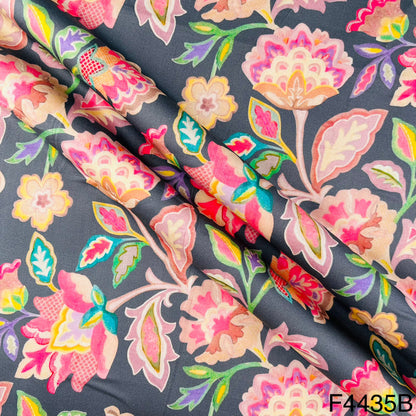 Digital Print Glaze Cotton Fabric-F4435