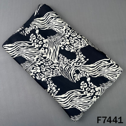 Printed Modal Satin Fabric - F7441