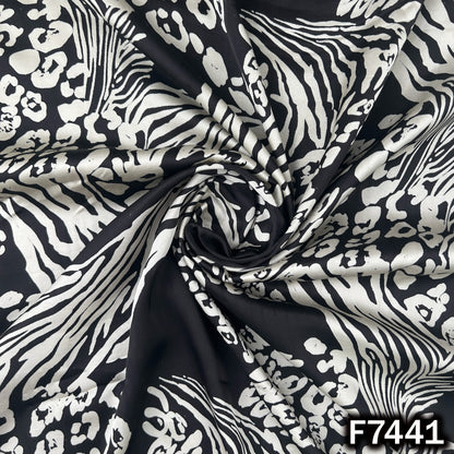 Printed Modal Satin Fabric - F7441