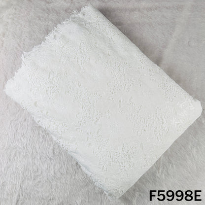 Imported Sequins Cut Work Crepe Fabric - F5998