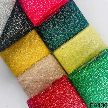 Soft Net with Pasted Glitter  Fabric-F4436