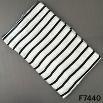 Stripes Crepe Satin Fabric - F7440