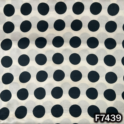 Polka Dot Crepe Satin Fabric - F7439