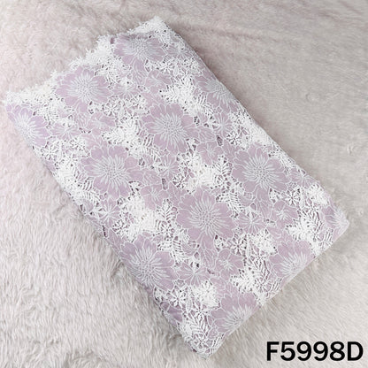 Imported Sequins Cut Work Crepe Fabric - F5998