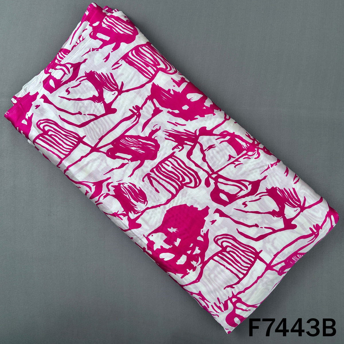 Printed Modal Satin Fabric - F7443