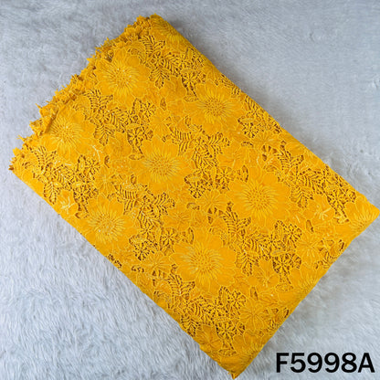 Imported Sequins Cut Work Crepe Fabric - F5998