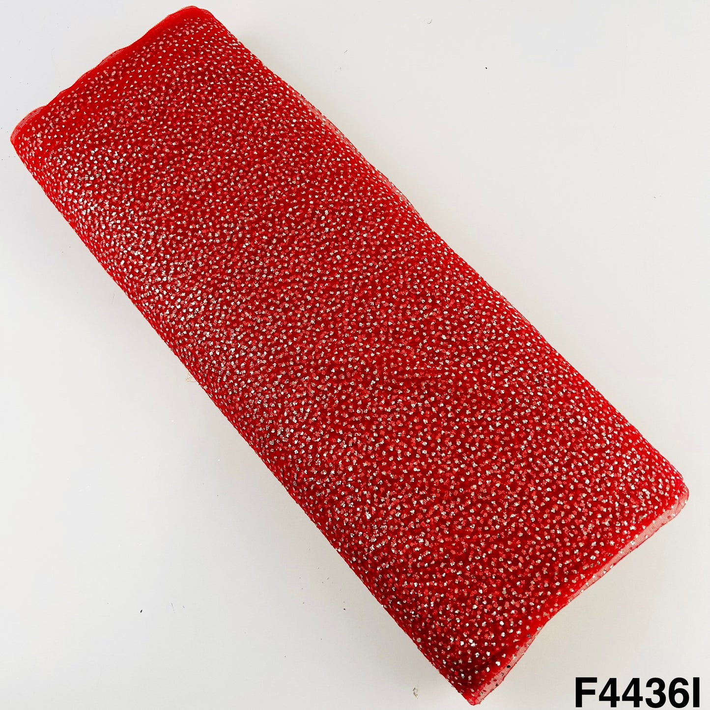 Soft Net with Pasted Glitter  Fabric-F4436