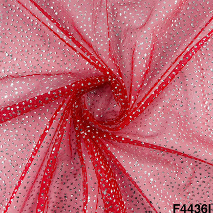 Soft Net with Pasted Glitter  Fabric-F4436