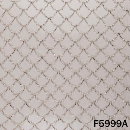 Cut Dana Pearl Embroidered Net Fabric - F5999