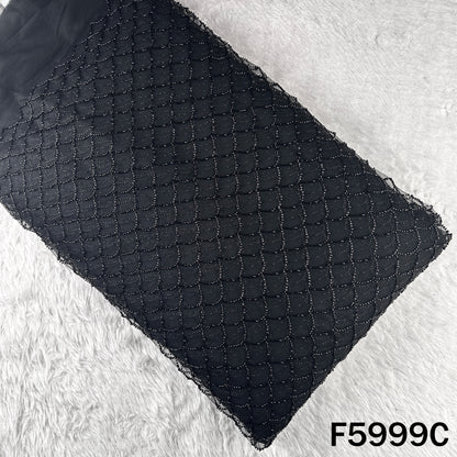 Cut Dana Pearl Embroidered Net Fabric - F5999