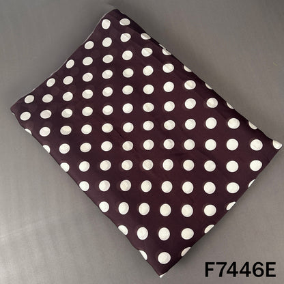 Polka Dot Crepe Satin Fabric - F7446