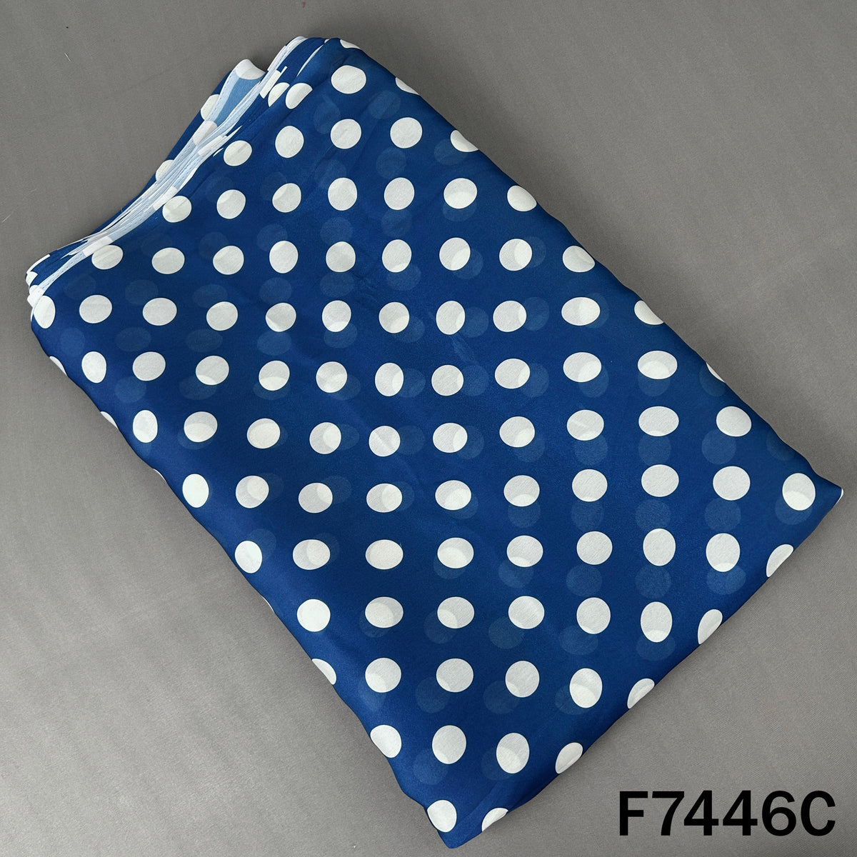 Polka Dot Crepe Satin Fabric - F7446