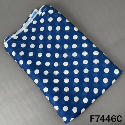 Polka Dot Crepe Satin Fabric - F7446