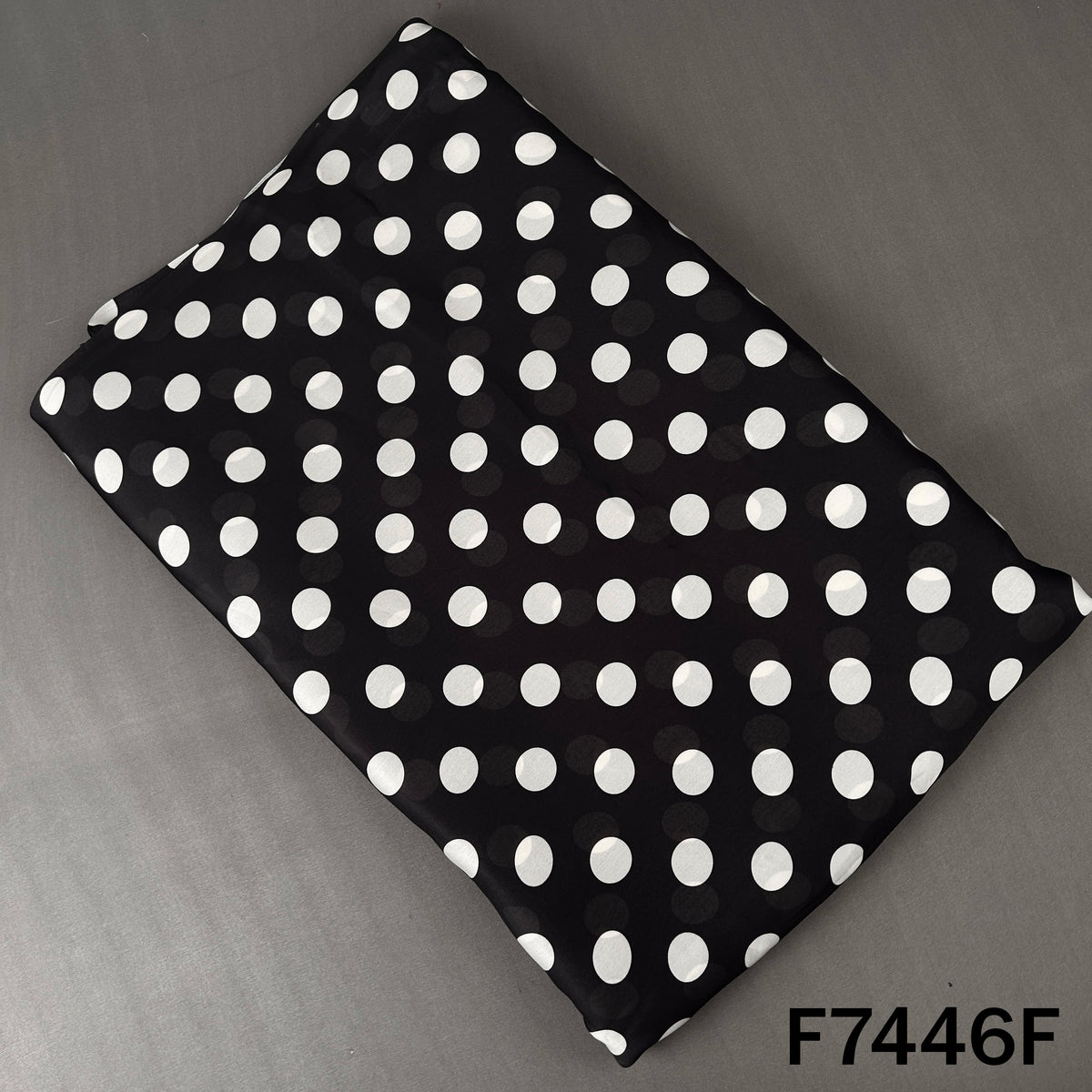 Polka Dot Crepe Satin Fabric - F7446