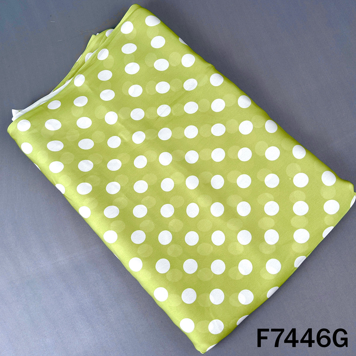 Polka Dot Crepe Satin Fabric - F7446
