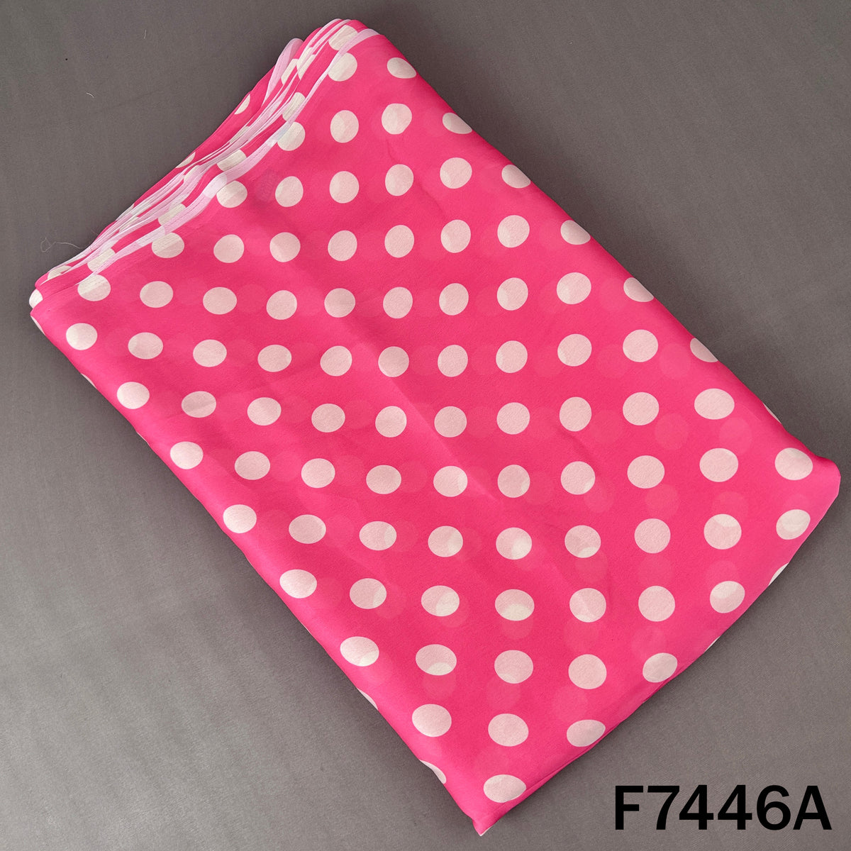 Polka Dot Crepe Satin Fabric - F7446