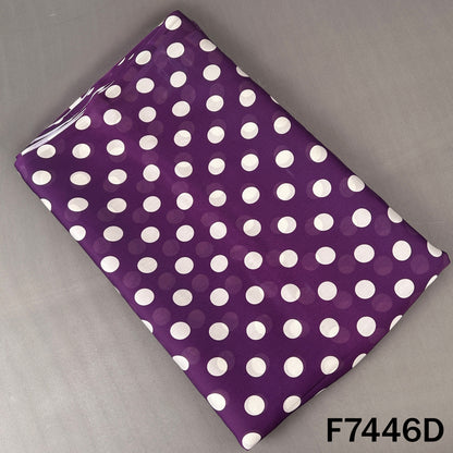 Polka Dot Crepe Satin Fabric - F7446
