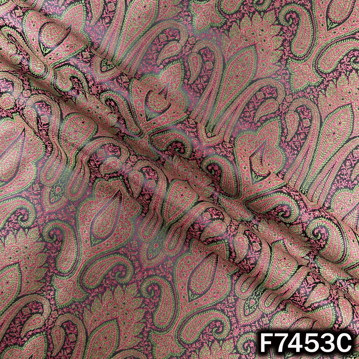 Jacquard Brocade Silk Fabric - F7453