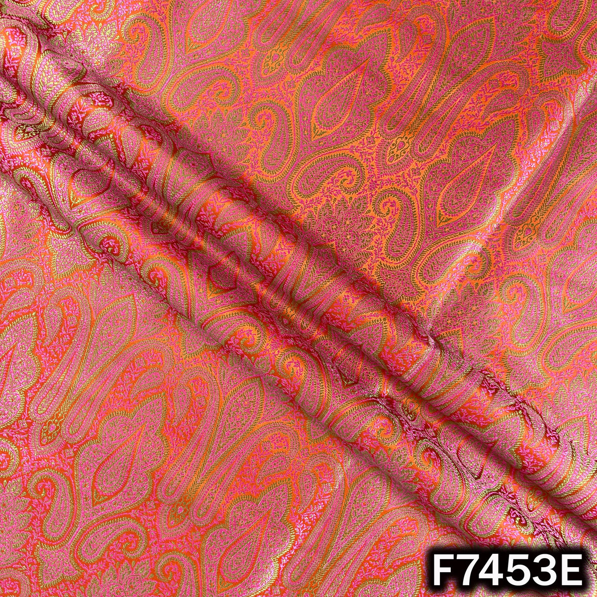 Jacquard Brocade Silk Fabric - F7453