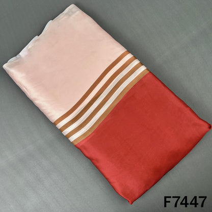 Stripes Crepe Satin Fabric - F7447