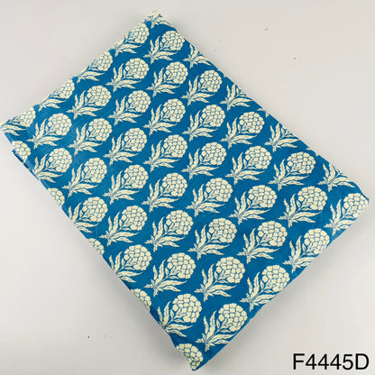 Block Print Cotton Fabric-F4445
