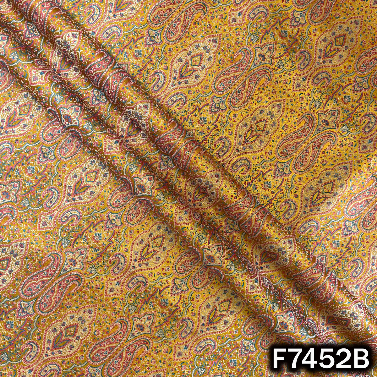 Jacquard Brocade Silk Fabric - F7452