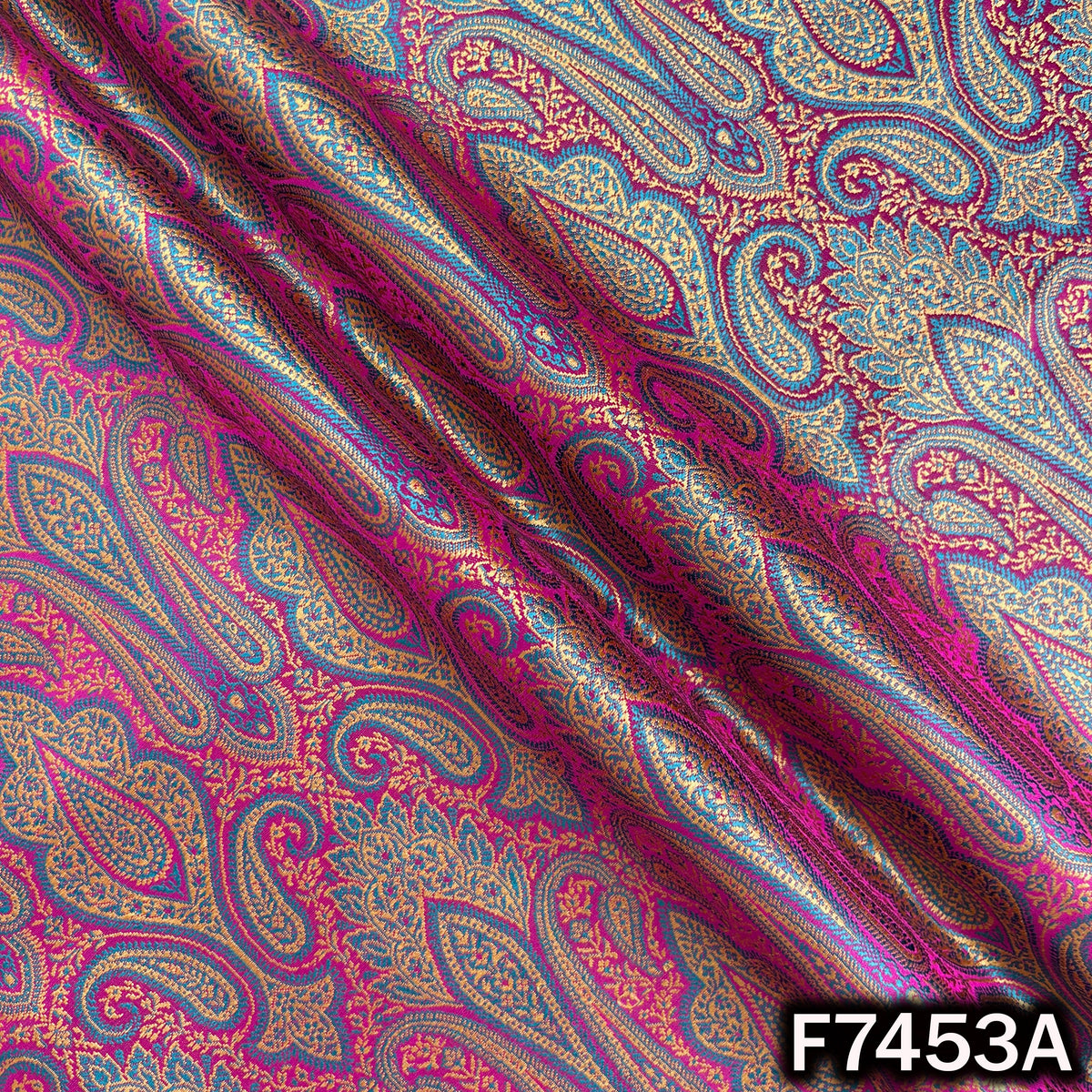 Jacquard Brocade Silk Fabric - F7453