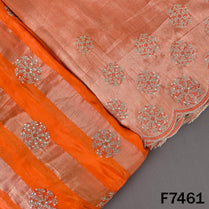 Zari Sequins Thread Embroidered Tissue Fabric - F7461