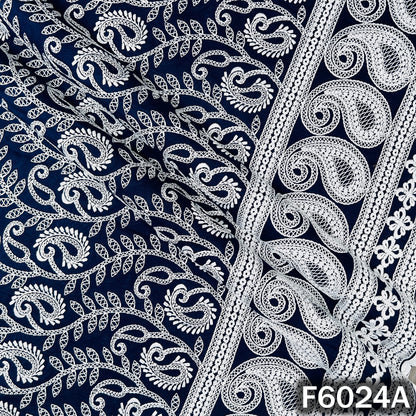 Chikankari Cotton Fabric - F6024