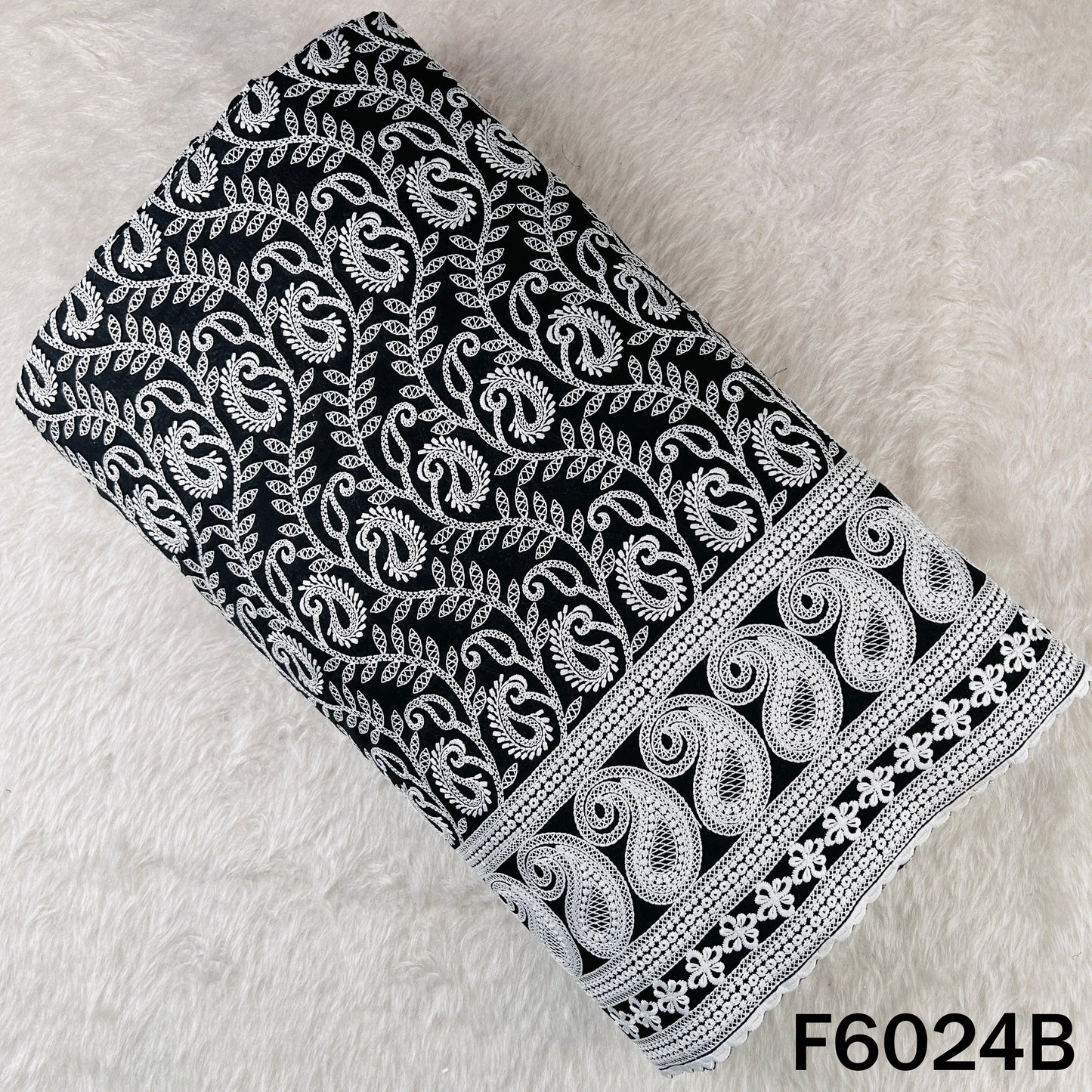 Chikankari Cotton Fabric - F6024