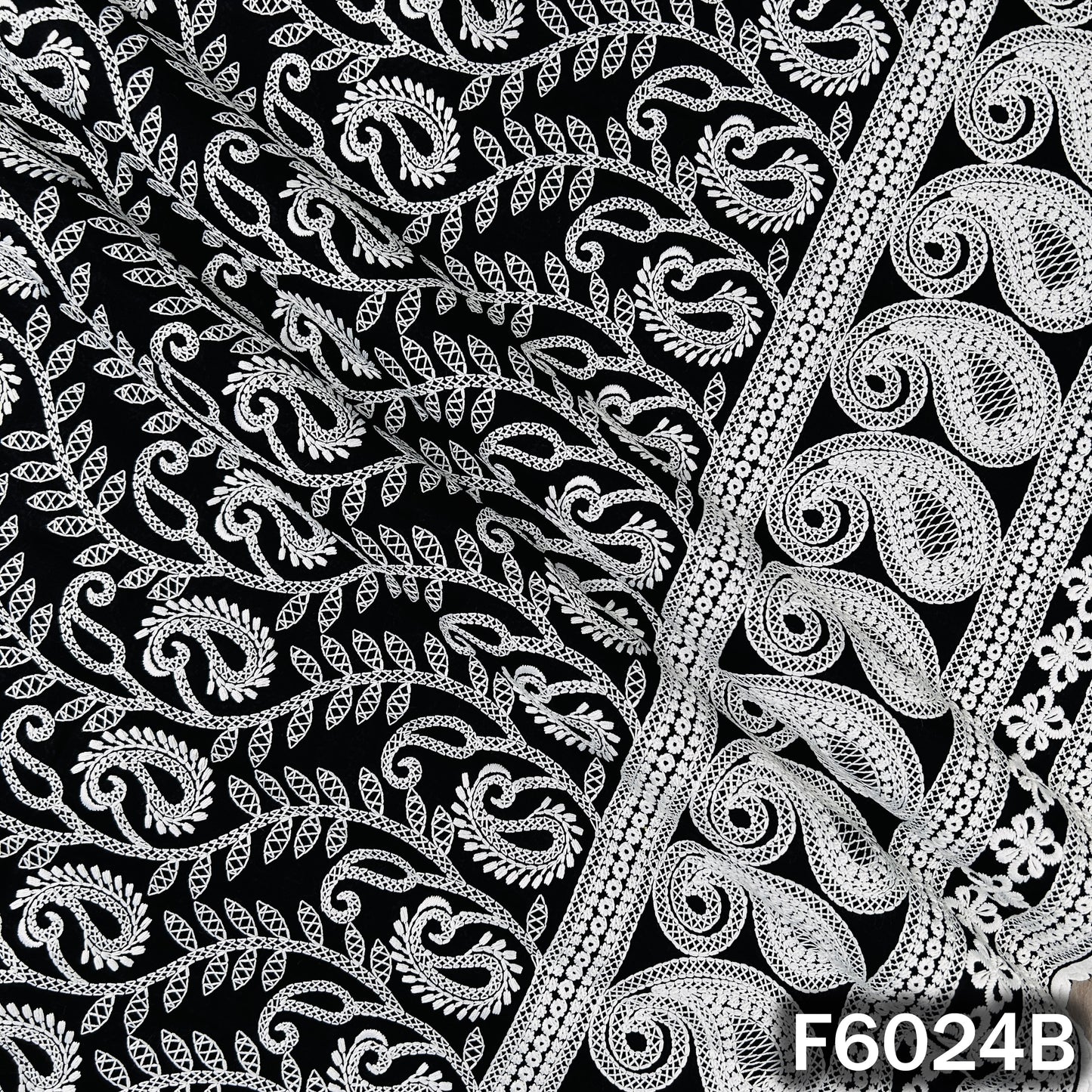 Chikankari Cotton Fabric - F6024