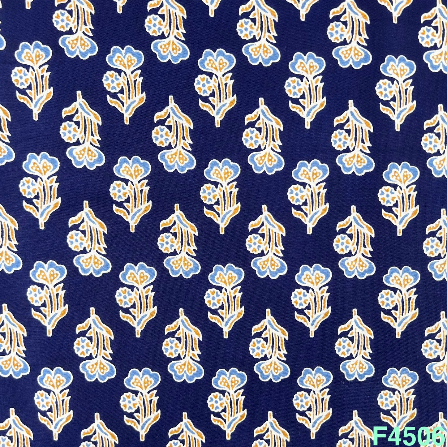 Printed Rayon Cotton Fabric- F4506