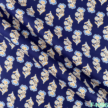 Printed Rayon Cotton Fabric- F4506