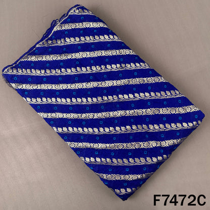 Pure Bandhani Silk Fabric - F7472