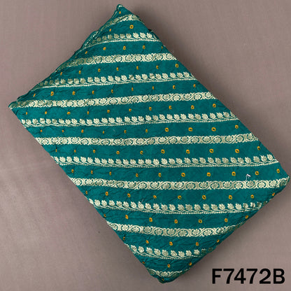 Pure Bandhani Silk Fabric - F7472