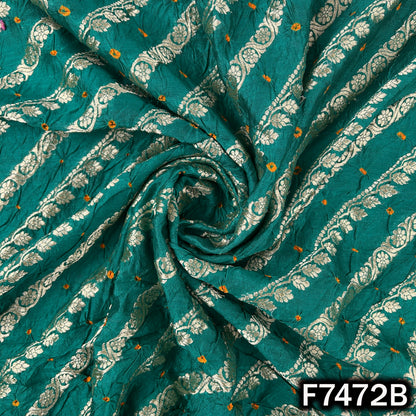 Pure Bandhani Silk Fabric - F7472