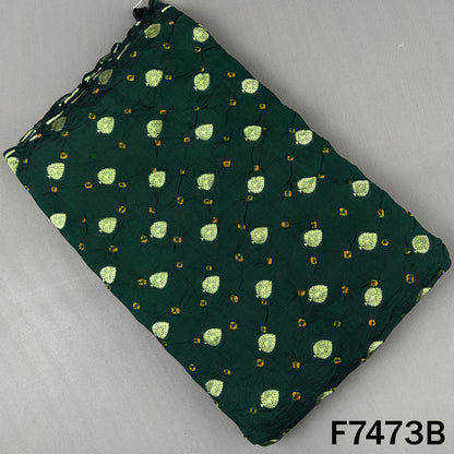 Pure Bandhani Silk Fabric - F7473