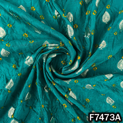 Pure Bandhani Silk Fabric - F7473