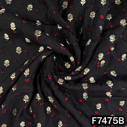 Pure Bandhani Silk Fabric - F7475