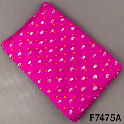 Pure Bandhani Silk Fabric - F7475